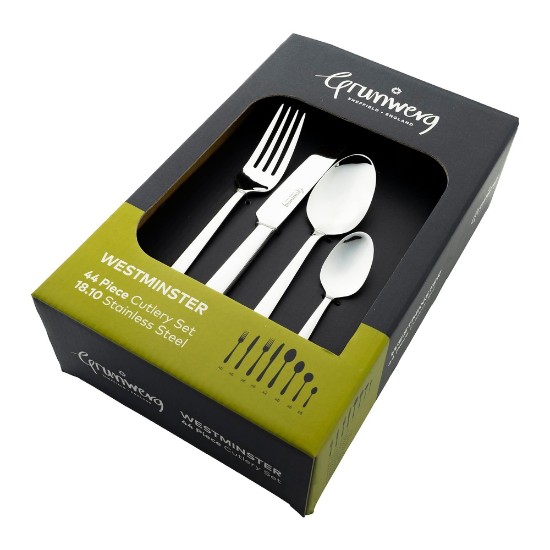 Cutlery set, 44 pieces, stainless steel, "Westminster" - Grunwerg
