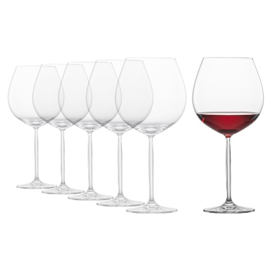 Conjunto de taças de vinho Borgonha de 6 peças, vidro cristalino, 840 ml, 'Diva' - Schott Zwiesel