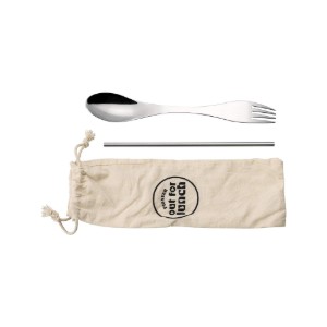 Matbokssett, med 3 tilbehør, rustfritt stål, 1400ml, "Out of Lunch" - Grunwerg