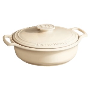 Braiser saucepan, ceramic, 34 cm/3.2 L, "Sublime", Sand - Emile Henry