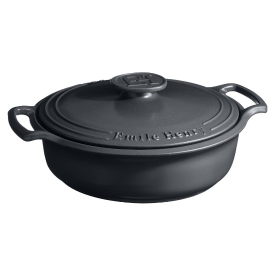 Braiser güveç kabı, seramik, 34cm/3.2L, "Sublime", Slate - Emile Henry