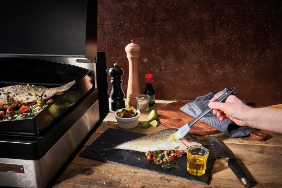 Pastry brush, silicone, 25 cm, width 3 cm - de Buyer