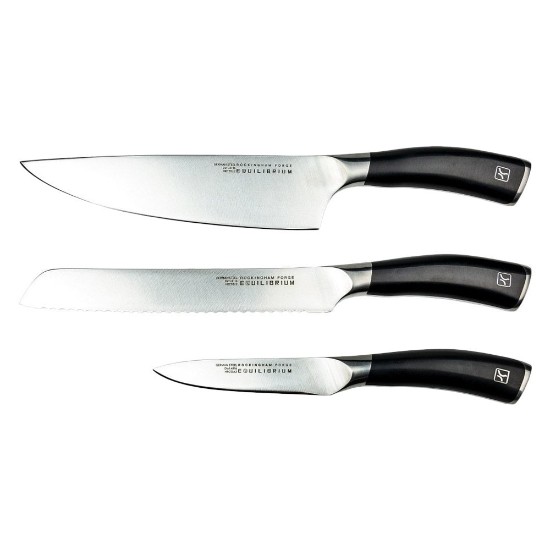 Комплект ножове от 3 части, стомана, "Rockingham Forge Equilibrium" - Grunwerg