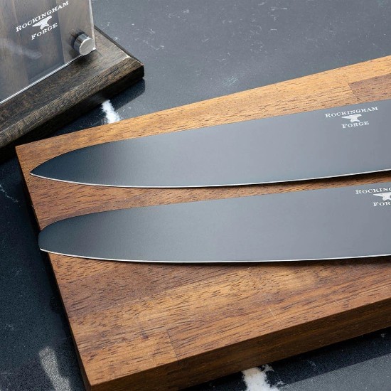 Conjunto de facas de 7 peças, aço inoxidável, "Rockingham Forge Forester" - Grunwerg
