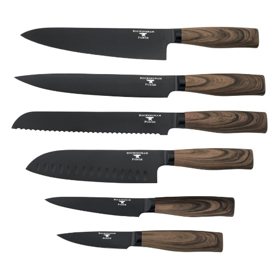 Сет ножева од 7 делова, нерђајући челик, "Rockingham Forge Forester" - Grunwerg