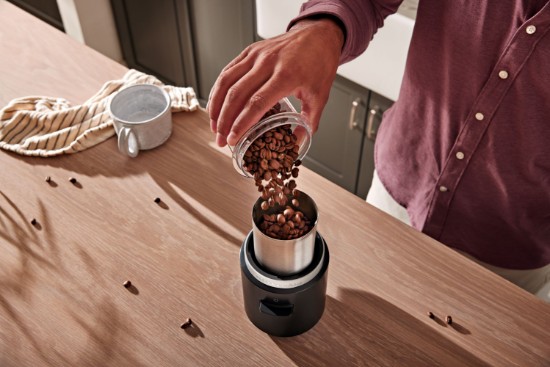 Аккумуляторная кофемолка GO, 113г, с аккумулятором, Matte Black - KitchenAid