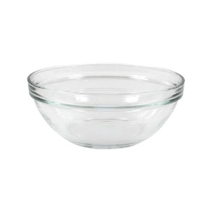 Salladsskål, gjord av glas, 23 cm / 2,4 L, "Lys" - Duralex