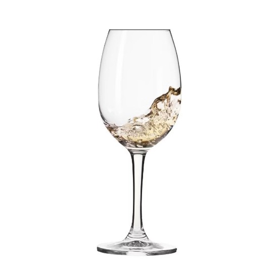 Ensemble de 6 verres à vin blanc, en verre cristallin, 240 ml, "ELITE" - Krosno