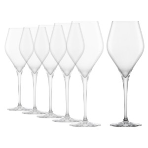 6-piece Chardonnay glass set, crystalline glass, 385ml, "Finesse" - Schott Zwiesel