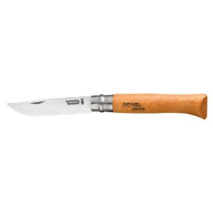 N°12 lommekniv, kulstofstål, 12cm, "Carbone" - Opinel