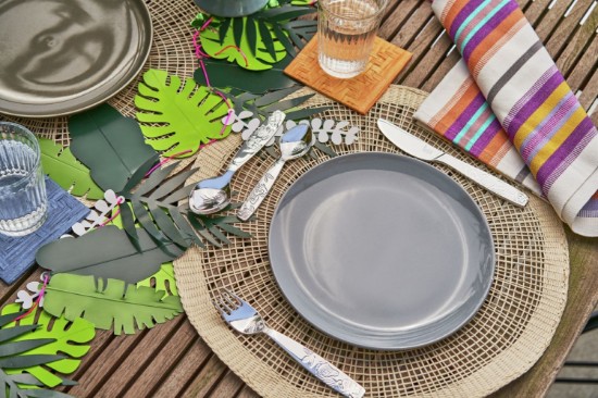 Set Da Campeggio 29 Pezzi In Acciaio Inox Per 4 Persone: Piatti Fondi, Piatti Piani, Tazze E Posate Con Custodia - Ideale Per Picnic E Trekking