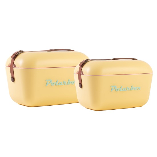 Cool box, 12 L, "Classic",  "Yellow-Cyan" - Polarbox