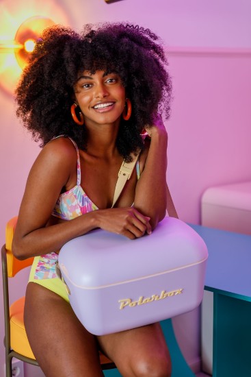 Хладилна кутия, 20L, "Pop", Lilac - Yellow - Polarbox