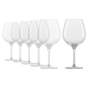 6-st Bourgogne-vinglas, gjorda av kristallint glas, 630 ml, "Banquet" - Schott Zwiesel