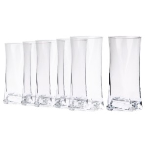 Set of 6 drinking glasses, HB "Gotico", 420 ml, glass - Borgonovo
