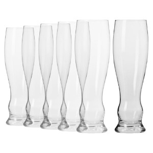 Set of 6 "Splendor" beer glasses, 500 ml - Krosno