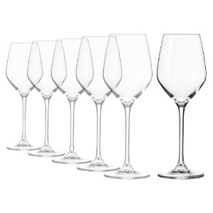 6 "Splendor" baltojo vyno taurių rinkinys, 200 ml - Krosno