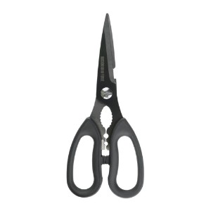 Kitchen scissors with soft-touch handles, 21 cm, Black - Grunwerg