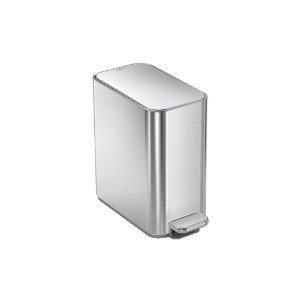 Pedal trash can, 5 L, stainless steel, Brushed - simplehuman