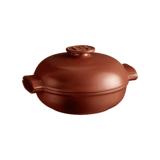 Cocotte-Kochtopf aus Keramik, 27cm/2,5L "Delight", Sienna - Emile Henry