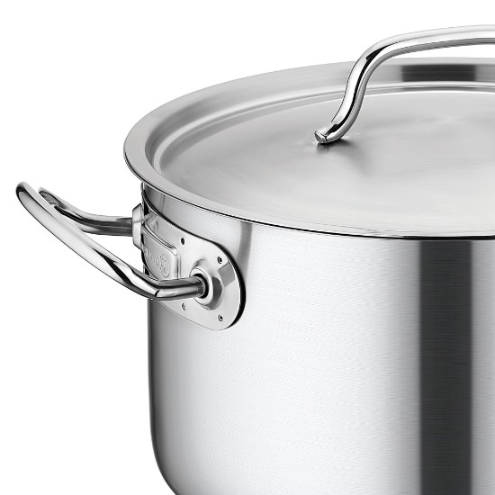 Saucepan, bl-għatu, azzar li ma jissaddadx, 36 cm / 10 L "Proline Gastro" - Korkmaz