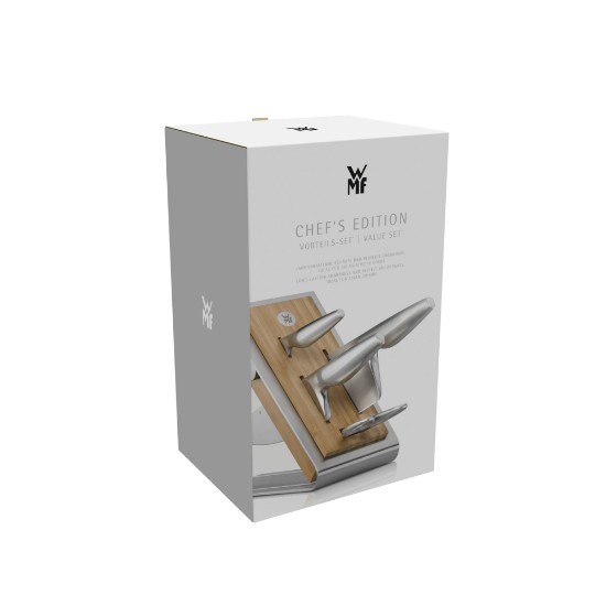Kitchen knife set with knife stand, 5-pieces, "Chef's Edition" - WMF