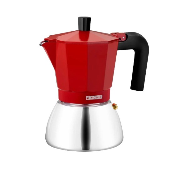 Rozsdamentes kávéfőző, 370ml, Red - Monix