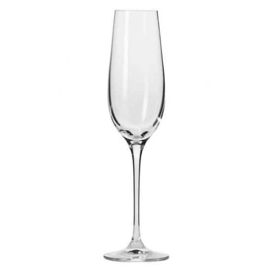 6-piece champagne glass set, made of crystalline glass, 180 ml, "Harmony" - Krosno