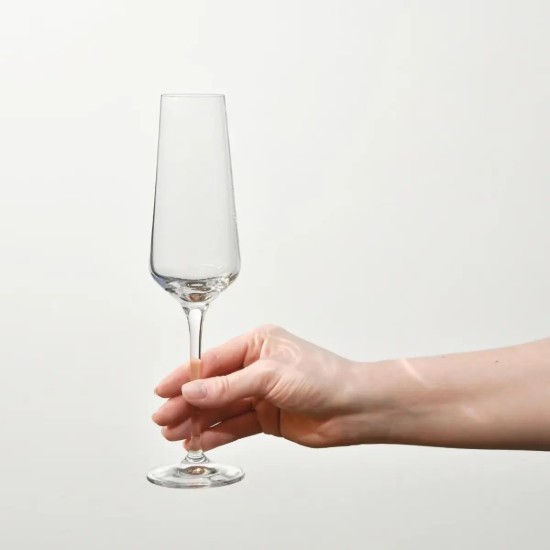 6-daļīgs šampanieša glāžu komplekts, izgatavots no kristāliska stikla, 180ml, "Avant-Garde" - Krosno
