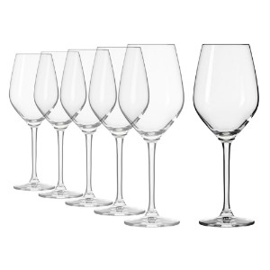 Set of 6 red wine glasses 300 ml - Krosno