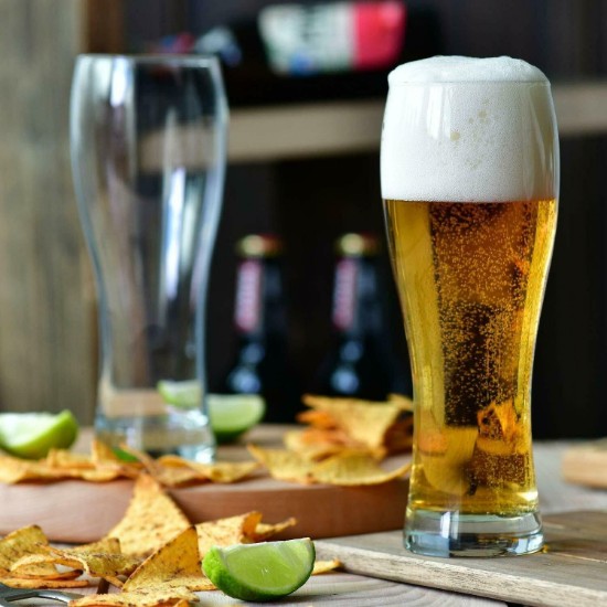 Sada 6 pivní sklenic, ze skla, 580ml, "Chill Casual" - Krosno