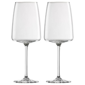 Conjunto de 2 copos de vinho, feito de vidro cristalino, 535 ml, "Vivid Senses" - Schott Zwiesel