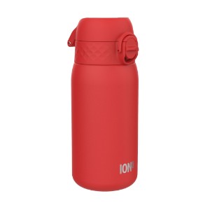 Children's water bottle, stainless steel, 400 ml, Red - Ion8