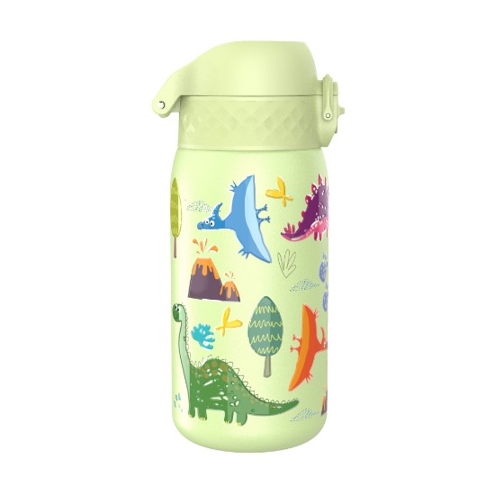 Vattenflaska för barn, rostfritt stål, 400 ml, Dinosaurs - Ion8