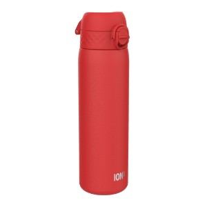 "SLIM" water bottle, stainless steel, 600 ml, Red - Ion8