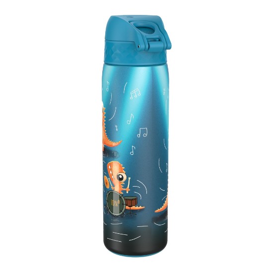 SLIM detská fľaša na vodu, nehrdzavejúca oceľ, 600 ml, Dino Band - Ion8