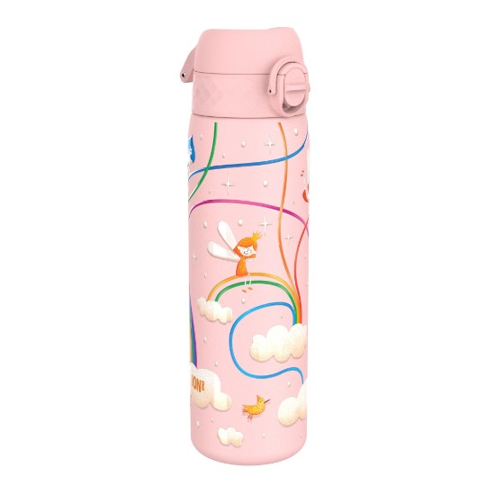 Garrafa de água infantil "SLIM", aço inoxidável, 600 ml, Fairies - Ion8