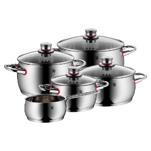 Cookware set, stainless steel, 9 pieces, "Quality One" - WMF