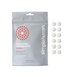 Multi-surface cleaning tablets, 12 pcs., "Citrus grapefruit" - simplehuman