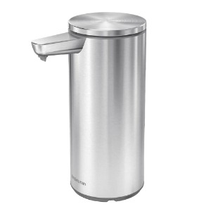 Dispensador de sabão líquido com sensor, 266 ml, aço inoxidável, Brushed - simplehuman