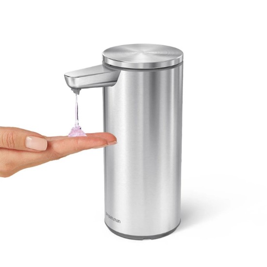 Vloeibare zeepdispenser met sensor, 266 ml, roestvrij staal, Brushed - simplehuman