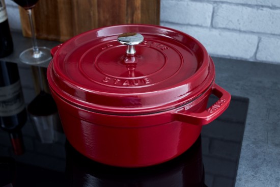 Cocotte keedupott, malm, 24cm/3,8L, Bordeaux - Staub