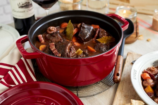 Panela Cocotte, ferro fundido, 24cm/3,8L, Bordeaux - Staub