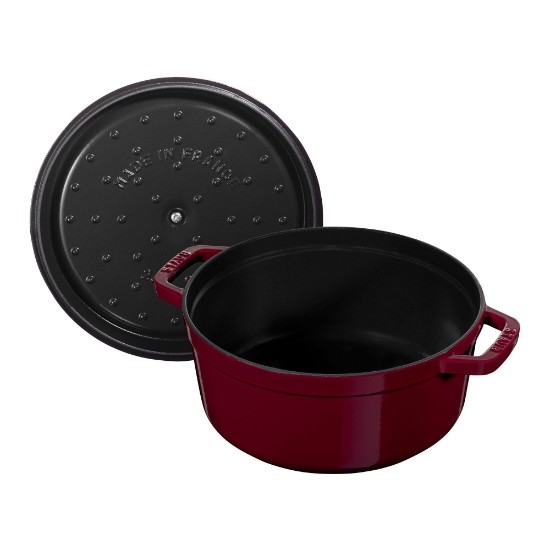 Hrniec na varenie Cocotte, liatinový, 24cm/3,8L, Bordeaux - Staub