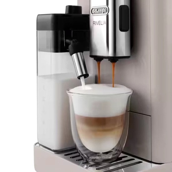 Macchina per caffè espresso automatica 1450W, "Rivelia", Sand Beige - DeLonghi