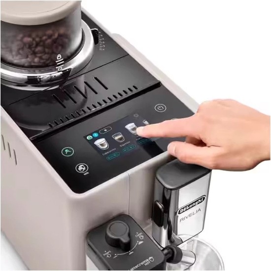 Machine à expresso automatique 1450W, « Rivelia », Sand Beige - DeLonghi