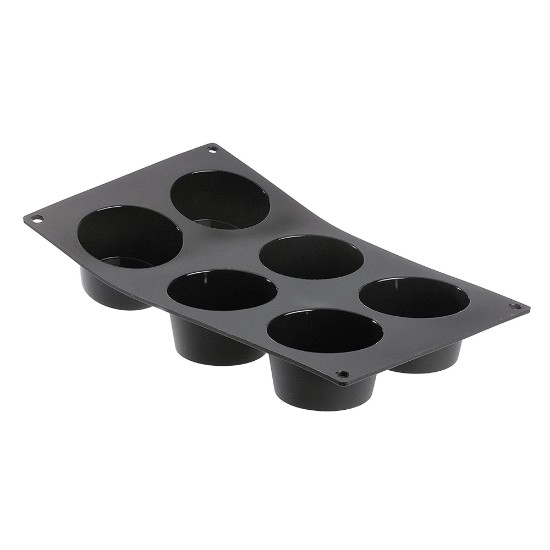 Moule en silicone pour 6 muffins, 30 x 17,5 cm - Marque "de Buyer"