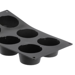 Φόρμα σιλικόνης για 6 μάφιν, 30 x 17,5 cm - μάρκα "de Buyer"