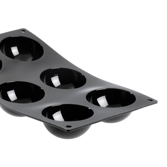 Molde de silicone com 6 hemisférios, 30 x 17,5 cm - marca "de Buyer"