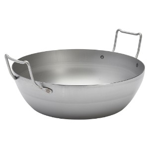 Deep fry pan, steel, 32cm/6L, "La Lyonnaise" - de Buyer